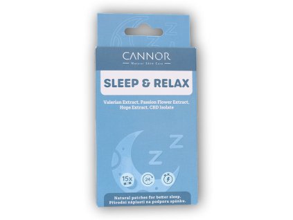 Cannor Přírodní náplasti Sleep relax 15 ks
