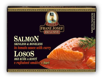 Franz Josef Kaiser Losos v rajčatové omáčce s kari 110g