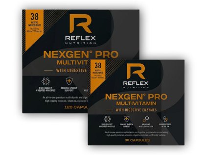 Reflex Nutrition Nexgen PRO + Digestive Enzymes 120 kapslí + 30 kapslí ZDARMA