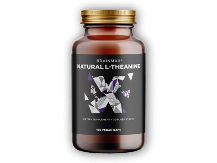 BrainMax Natural L-Theanine 100 rostlinných kapslí