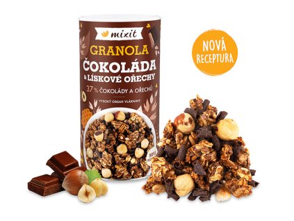 Mixit Granola z pece - Čokoláda a lískové ořechy 570g