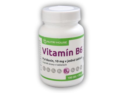 Nutri House Vitamin B6 Pyridoxin 10mg 100 tablet