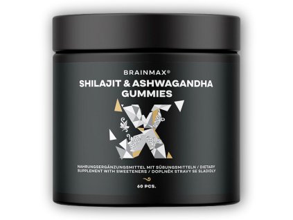 BrainMax Shilajit & Ashwagandha Gummies 60 bonbónů