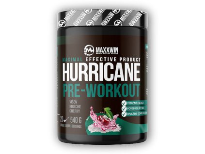 MAXXWIN Hurricane Pre-workout 540g (Varianta višeň)