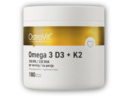 Ostrovit Omega 3 D3 + K2 180 kapslí