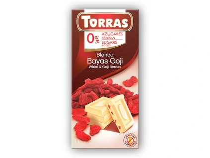Torras Bílá čokoláda s goji 75g