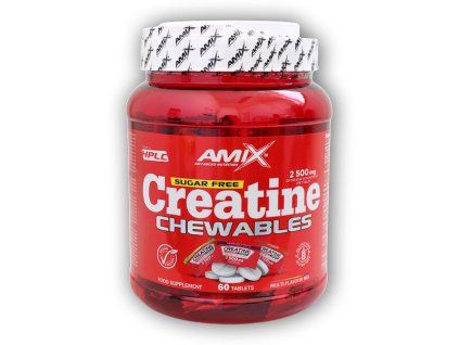 Amix Creatine monohydrate 2500mg Chewables Tabs Zero Sugar 60 tablet Multi-flavour
