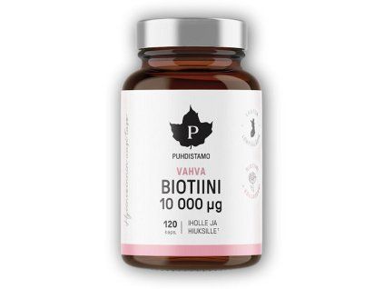Puhdistamo Strong Biotin 10000ug 120 kapslí