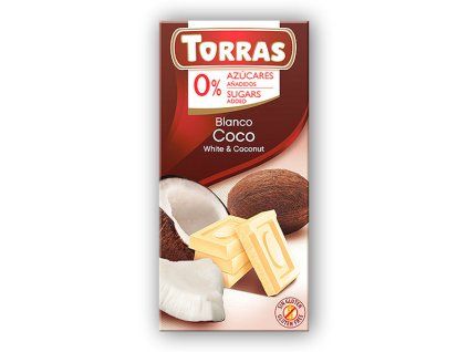 Torras Bílá čokoláda s kokosem 75g