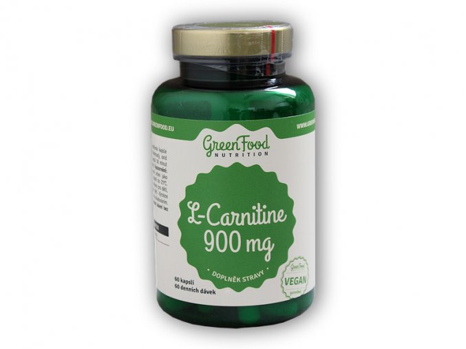 GreenFood Nutrition L-Carnitine 900mg 60 kapslí
