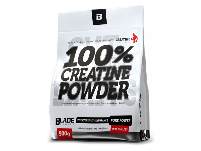 Hi Tec Nutrition BS Blade 100% Creatine Powder 500g  + šťavnatá tyčinka ZDARMA