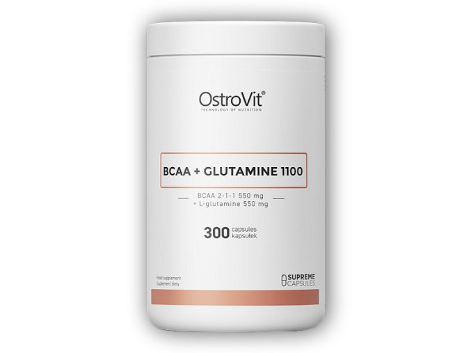 Ostrovit Supreme BCAA + Glutamine 1100mg 300 kapslí