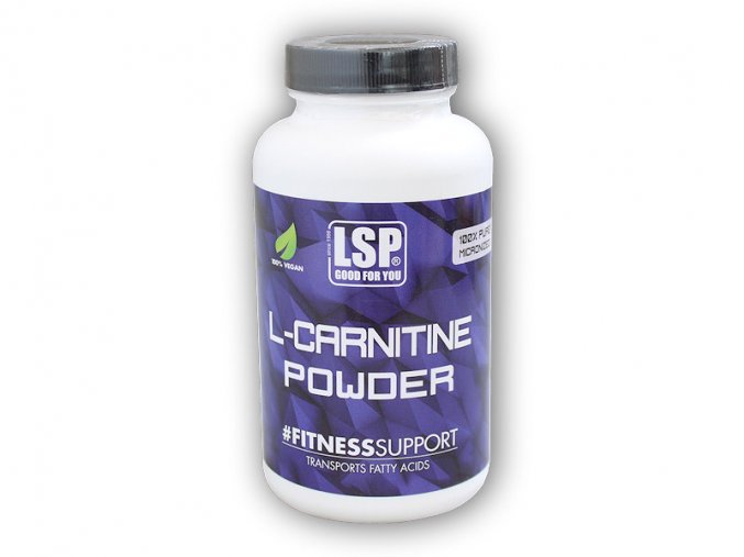 LSP Nutrition L-Carnitin carnipure pulver mikronized 100g  + šťavnatá tyčinka ZDARMA