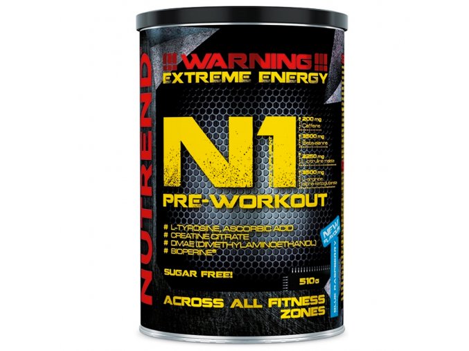 Nutrend N1 Pre-Workout 510g  + šťavnatá tyčinka ZDARMA