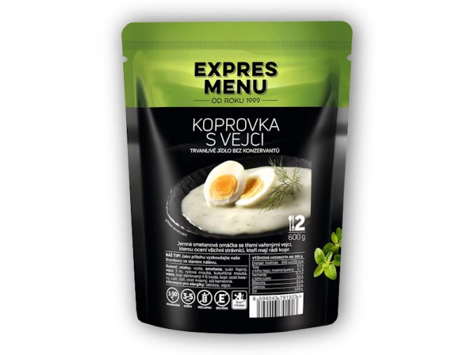 Expres Menu Koprová omáčka s vejci 600g