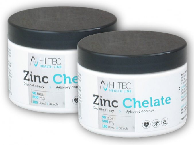 Hi Tec Nutrition 2x Health Line Zinc Chelate 500mg 90 tablet