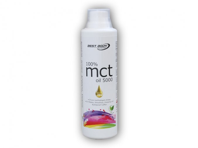 Best Body Nutrition MCT Oil 5000 500ml  + šťavnatá tyčinka ZDARMA