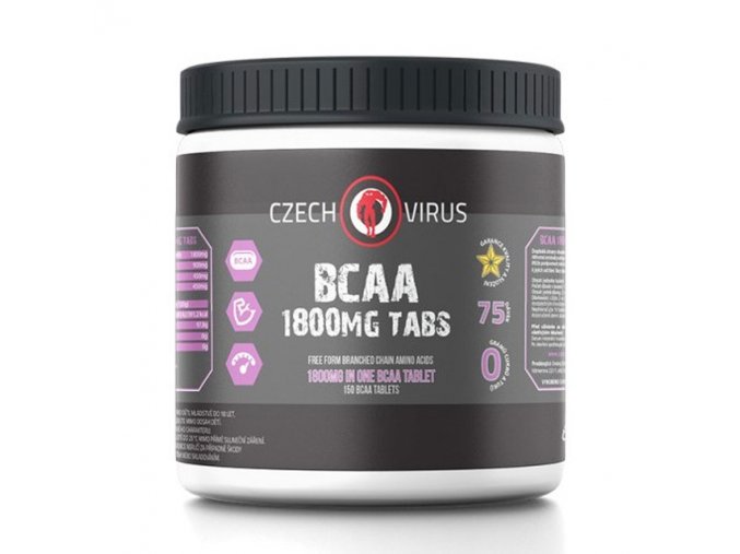 Czech Virus BCAA 1800mg Tabs 150 tablet  + šťavnatá tyčinka ZDARMA