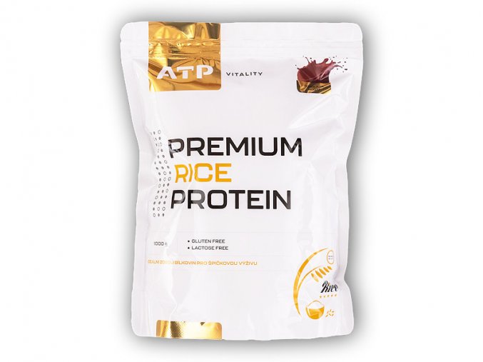 ATP Vitality Premium Rice Protein 1000g  + šťavnatá tyčinka ZDARMA