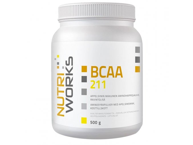 Nutri Works BCAA 2:1:1 1000g natural  + šťavnatá tyčinka ZDARMA