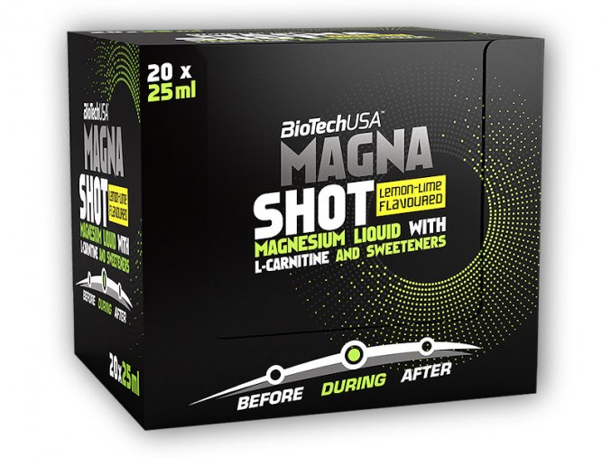 BioTech USA Magna Shot 20 x 25ml  + šťavnatá tyčinka ZDARMA