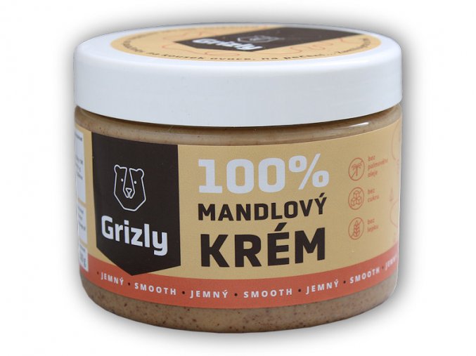 Grizly Mandlový krém jemný 100% 500g