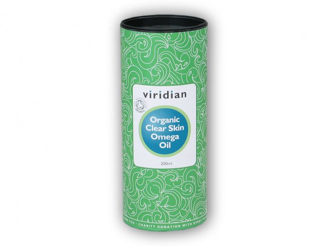 Viridian Clear Skin Omega Oil 200ml Organic  + šťavnatá tyčinka ZDARMA