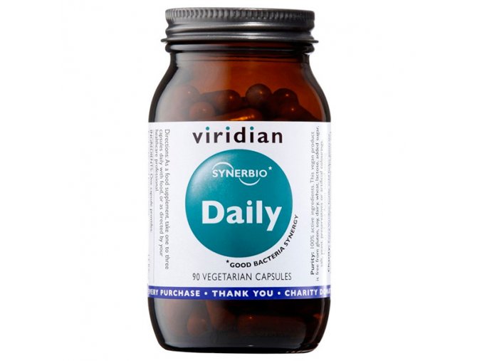 Viridian Synerbio Daily 90 kapslí  + šťavnatá tyčinka ZDARMA