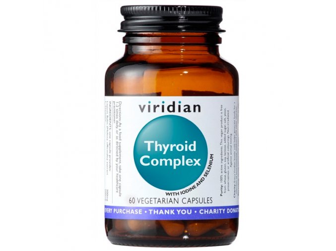 Viridian Thyroid Complex 60 kapslí  + šťavnatá tyčinka ZDARMA