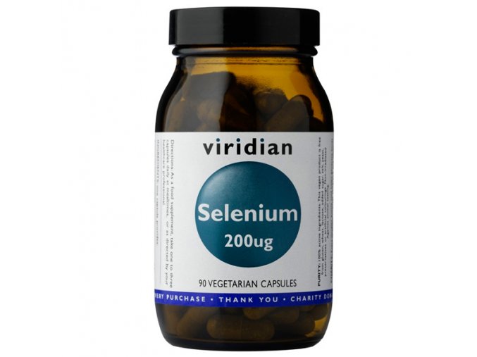 Viridian Selenium 200mcg 90 kapslí