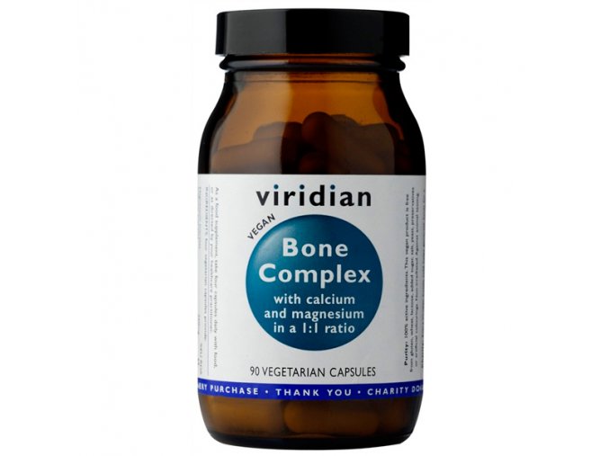 Viridian Bone Complex 90 kapslí  + šťavnatá tyčinka ZDARMA