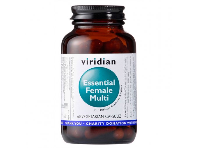 Viridian Essential Female Multi 60 kapslí  + šťavnatá tyčinka ZDARMA