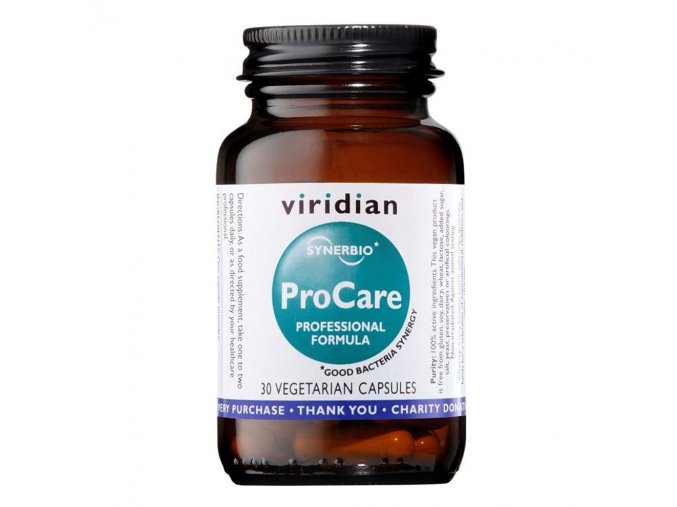 Viridian Synerbio ProCare 30 kapslí  + šťavnatá tyčinka ZDARMA