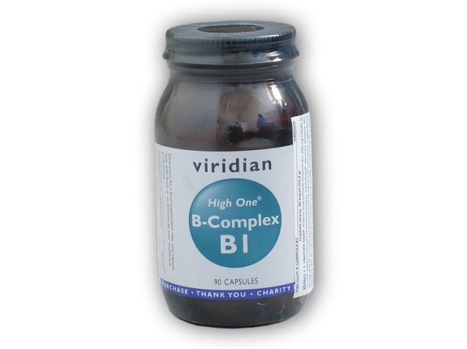 Viridian B-Complex B1 High One 90 kapslí  + šťavnatá tyčinka ZDARMA