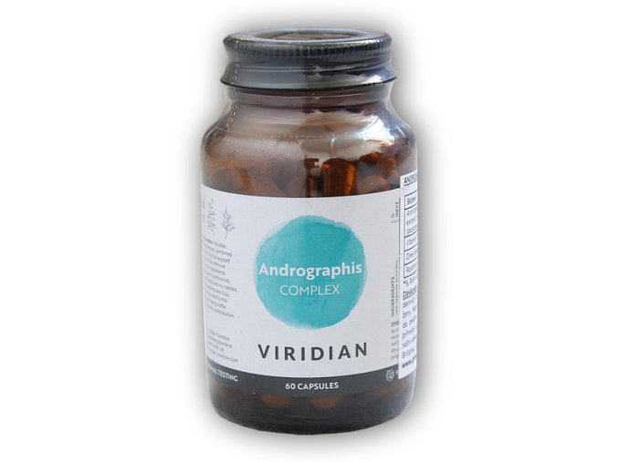 Viridian Andrographis Complex 60 kapslí  + šťavnatá tyčinka ZDARMA