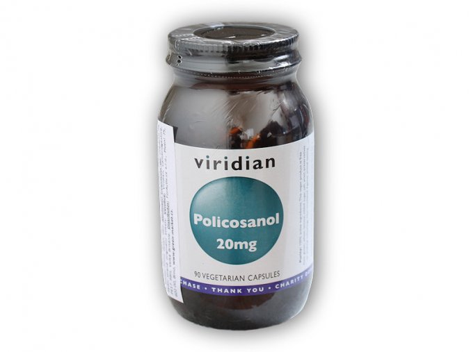 Viridian Policosanol 20mg 90 kapslí  + šťavnatá tyčinka ZDARMA