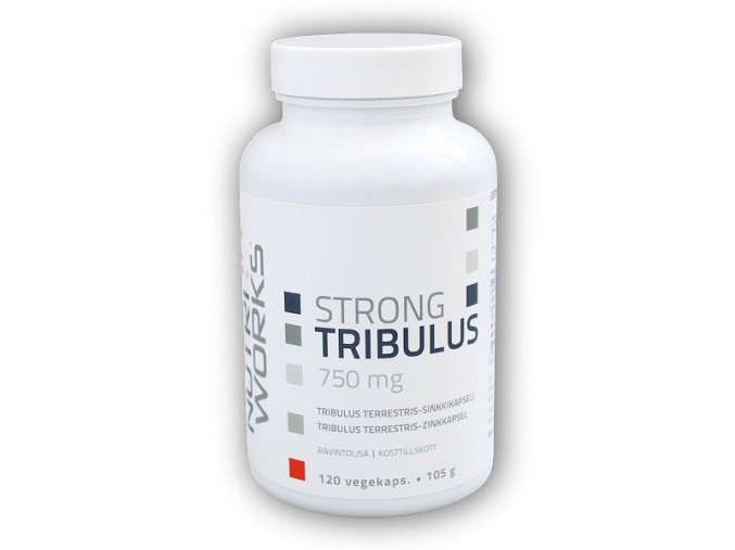 Nutri Works Strong Tribulus Terrestris 750mg 120 kapslí  + šťavnatá tyčinka ZDARMA