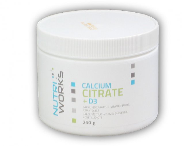 Nutri Works Calcium Citrate + D3 250g