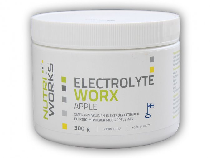Nutri Works Electrolyte Worx 300g  + šťavnatá tyčinka ZDARMA