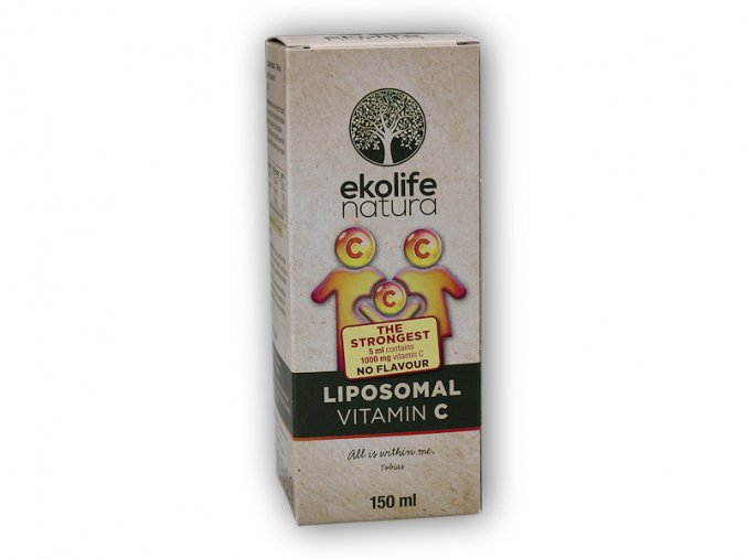 Ekolife Natura Liposomal Vitamin C 1000mg 150ml  + šťavnatá tyčinka ZDARMA