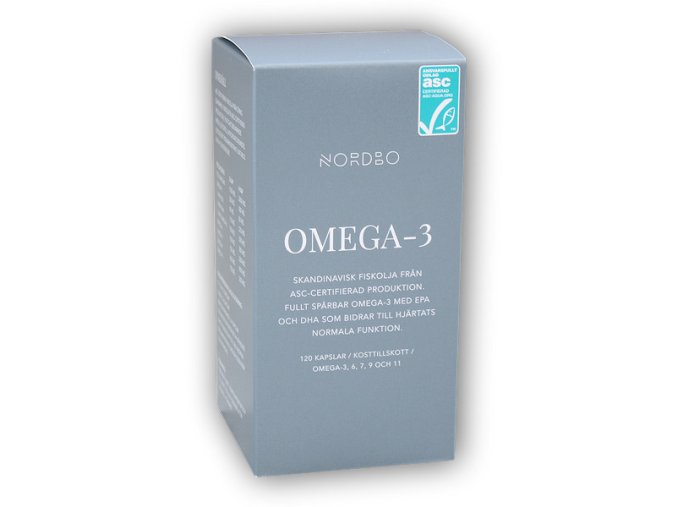 Nordbo Scandinavian Omega-3 Trout oil 120 cps  + šťavnatá tyčinka ZDARMA