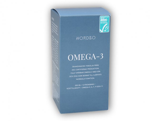 Nordbo Omega-3 200ml  + šťavnatá tyčinka ZDARMA
