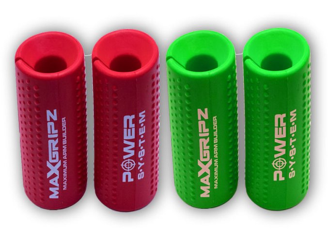 Power System Gripy na posilovací tyč MAX GRIPZ X-LARGE4056 (Varianta green)