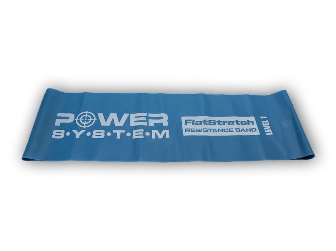 Power System FLAT STRETCH BAND LEVEL 1 posilovací guma (Varianta modrá)