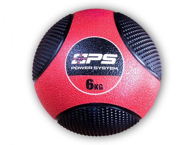Power System Medicinální míč MEDICINE BALL 6KG - 4136  + šťavnatá tyčinka ZDARMA
