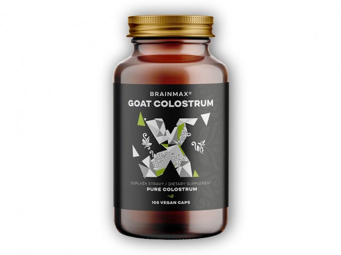 BrainMax Goat Colostrum kozí kolostrum 250mg 100 cps  + šťavnatá tyčinka ZDARMA