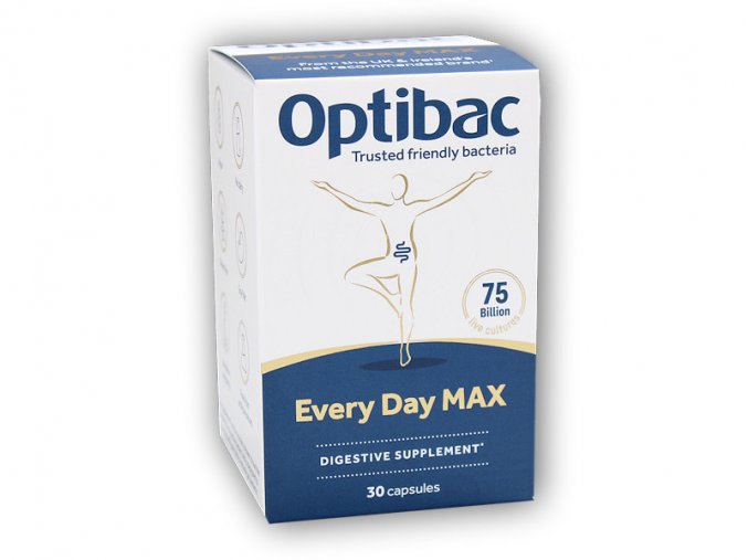 Optibac MAX Probiotika pro každý den 30 kapslí  + šťavnatá tyčinka ZDARMA