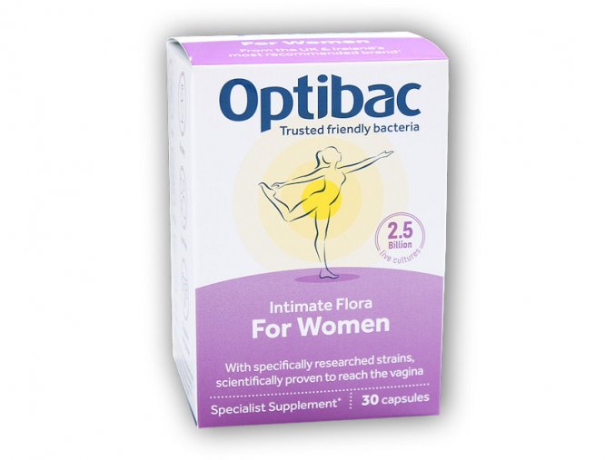 Optibac Probiotika pro ženy 30 kapslí  + šťavnatá tyčinka ZDARMA