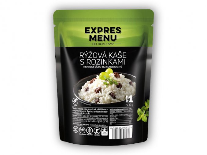 Expres Menu Rýžová kaše s rozinkami 300g