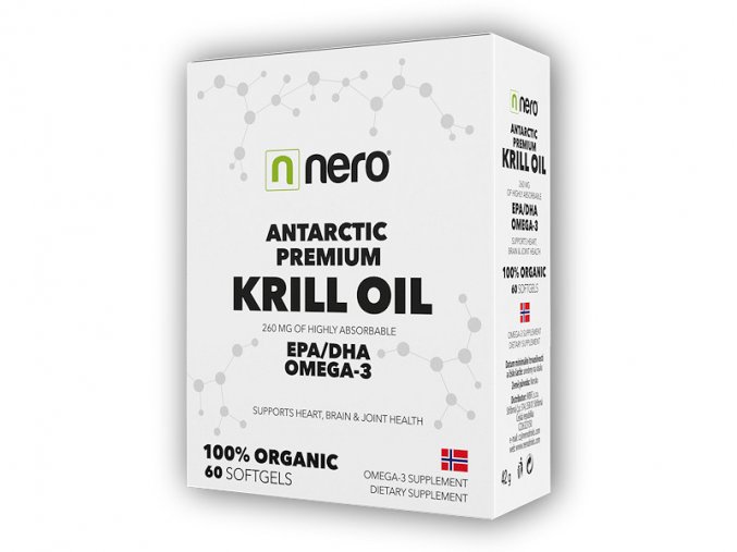 Nero Antarctic Premium Krill Oil 1180mg 60 tablet  + šťavnatá tyčinka ZDARMA
